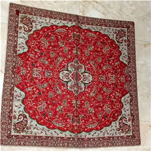 روی میزی ترمه شاه عباسی قرمز 