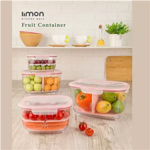 ظرف نگهدارنده میوه لیمون مدل 182835183035 بسته 2 عددی A5C 
