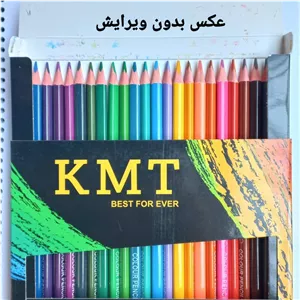 مداد رنگی 48 رنگ کی ام تی مدل TRIPLUS ARTIST طرح رنگین کمان 27J