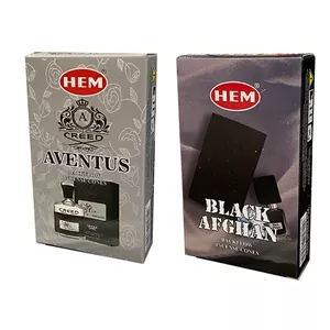 عود هم مدل آبشاری رایحه اونتوس و بلک افغان دو بسته 10 عددی Xw3