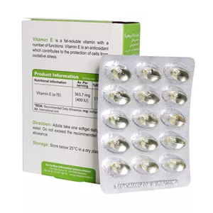 کپسول نرم ژلاتینی ویتامین E 400 واحد ویوا تیون بسته 30 عددی