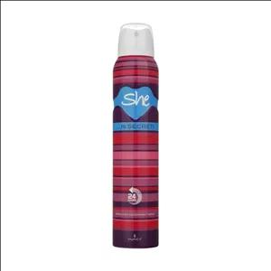 اسپری خوشبو کننده بدن زنانه شی مدل Secret حجم 200 میلی لیتر