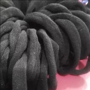 موبند کش مشکی ساده دم اسبی 100 عددی جنس خارجی فله ای محکم و کشسانی فوق العاده