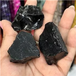 سنگ 100 گرم گوهر سنگ راف آبسیدین معدنی کلوخه سنگ آبسیدین راف 