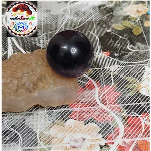 گوی سنگ آمیتیست بنفش پر رنگ معدنی 
