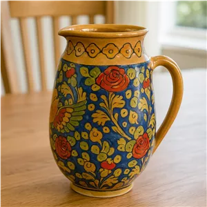 پارچ کوتاه گل و مرغ