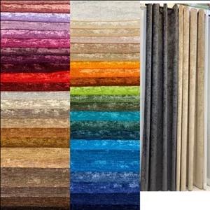 پرده آماده مخمل شنل پتینه(عرض150در ارتفاع 270)