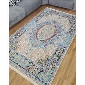 خرید فرش چاپی مخمل طرح فیروزه ای (پس کرایه)