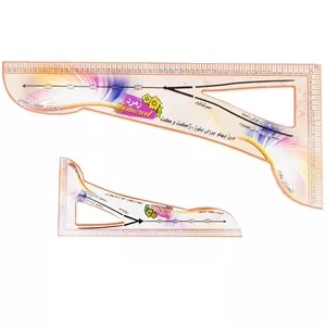 گونیا خیاطی زمرد مدل ZO-24 مجموعه 2 عددی E6M