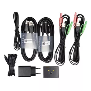 سوییچ 2 پورت KVM کی نت پلاس مدل KP-SWKDP02 MZ7
