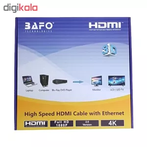 کابل HDMI بافو کد 8190 طول 10 متر MZ7