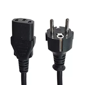 کابل برق سه پین منبع تغذیه کامپیوتر مدل TUR 16A power طول 1.5 متر