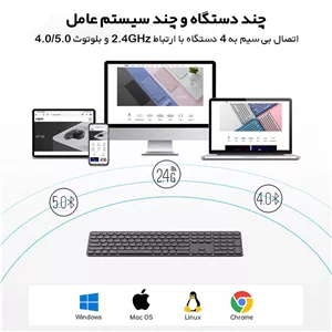 کیبورد رپو مدل E9550L Wireless