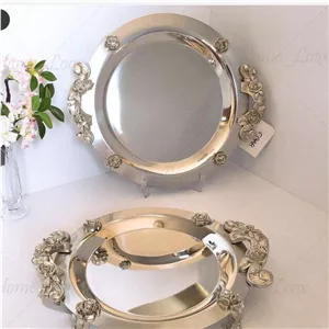 سینی گرد نگار مدل گلستان 12نفره کد318