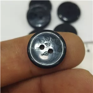 دکمه 2 سوراخ طرح دار 1.6 سانت بسته 50عددی