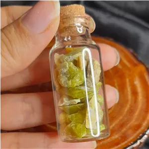  سنگ یشم سرپانتین زیبایی و انرژی در بطری شیشه ای