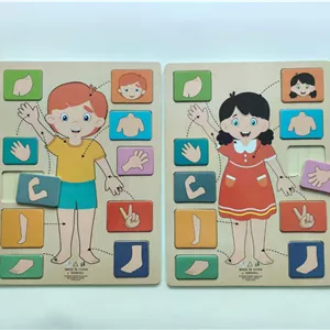 پازل چوبی جانمایی اندام بدن
