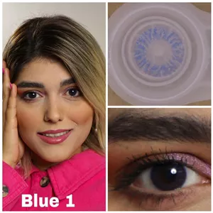 لنز رنگی آبی blue 1 لاکی لوک 