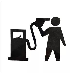 برچسب بدنه خودرو طرح باک بنزین کد 1032