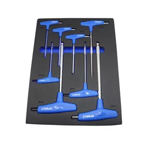 آچار آلن دسته تی اسپرو مدل YP-708E-C مجموعه 8 عددی
