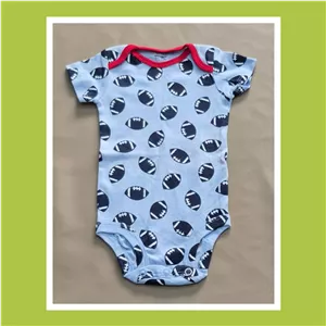 بادی زیردگمه نوزادی برند carters سایز9ماهه