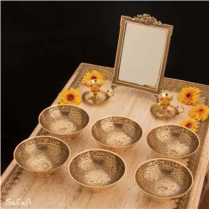 ست هفت سین برنجی آنتیک کد 1200