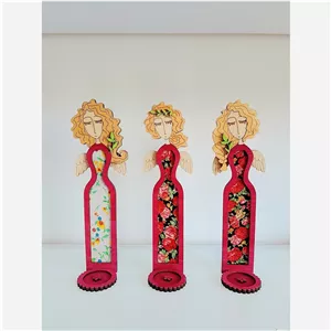 جاعودی چوبی ایستاده طرح فرشته