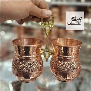 جاقاشقی مسی گلبرگ نانو جا قاشق مسی جا قاشقی نانو (جاقاشق کارد و چنگال گل )
