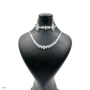 سرویس نقره زنانهجواهری ظریفنگین مارکیز اتمی کد SWS110 