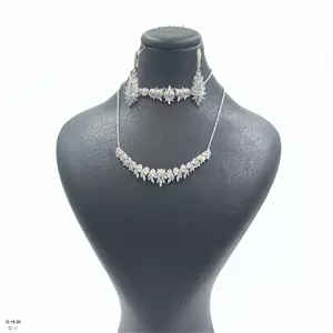 سرویس نقره زنانهجواهریطرح برلیان کد SWS103 