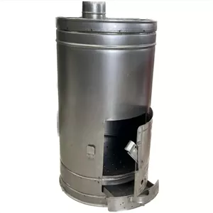 بخاری هیزمی بزرگ گرد کشودار(پس کرایه)