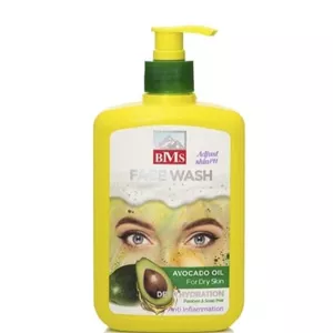 ژل شستشوی صورت بی ام اس مناسب پوست خشک مدل آووکادو حجم 500 میل