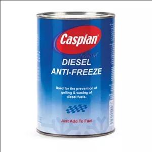 ضد یخ گازوئیلی کاسپین 1 لیتری محافظ قوی موتورهای دیزلی در برابر یخ‌زدگی و خوردگی