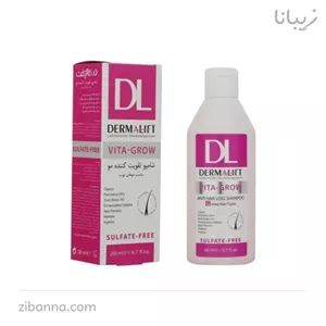 شامپو ضد ریزش و تقویت کننده درمالیفت مدل Vita-Grow مناسب برای موهای چرب