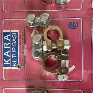 سرباطری خودرو بست باطری سر باطری قطب مثبت و منفی،یک جفت KARA (کد132)