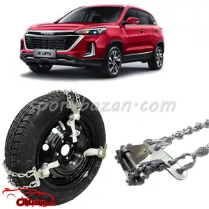 زنجیر چرخ کمربندی ضامن دار تیگارد x35 - قفل جغجغه ای ترک (ارسال پس کرایه)