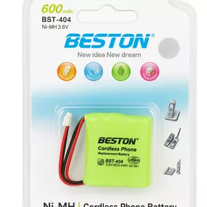 باتری تلفن بیسیم بستون مدل BST-404 نیکل متال هیدرید 3.6 ولت 600mAh