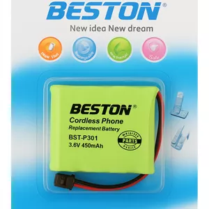 باتری تلفن بیسیم Beston BST-P301 ظرفیت 450mAh نوع Ni-MH 3.6V