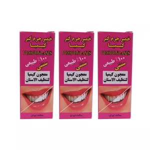 خمیر جرم گیر دندان کیمیا مدل K01 وزن 90 گرم مجموعه 3 عددی 