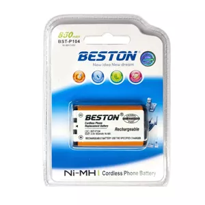 باتری تلفن بی سیم بستون مدل BstP104 ظرفیت 850 میلی آمپر ساعت ولتاژ 3.6 ولت