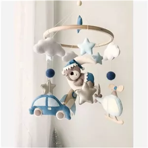 آویز تخت نوزاد موزیکال طرح تدی