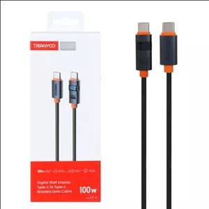 کابل شارژ Type-C به Type-C ترانیو مدل CC-6
