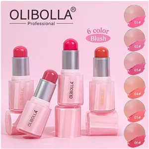 رژگونه کره ای دوپ شیگلم برند اولیبولا olibolla رژگونه خیس کرمی استیکی