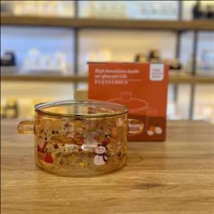 قابلمه پیرکس 3.5 لیتری شامپاینی طرحدار 