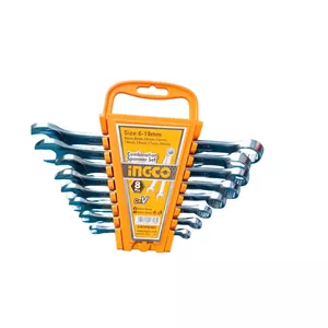 آچار یکسر تخت و یکسر رینگی اینکو مدل IHKSPA0801 مجموعه 8 عددی 24F
