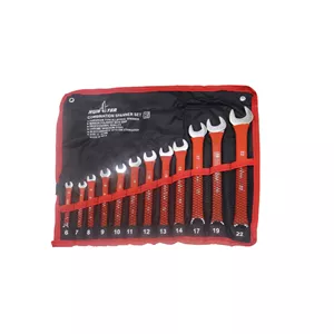 آچار یکسر تخت و یکسر رینگی هانتر مدل YP-6-22MM مجموعه 12 عددی KXT