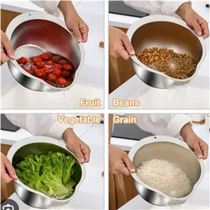 آبکش و آبگیر مدل استیل (برنج شور)