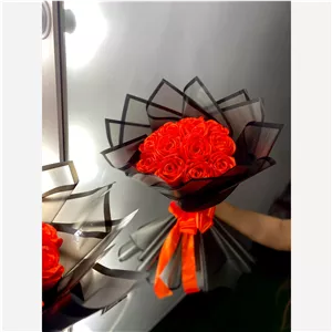 دسته گل ربانی نارنجی (پس کرایه) 