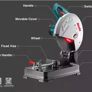 پروفیل بر 355 میلیمتر 2600 وات رونیکس مدل 5906 (12 ماه گارانتی)(پس کرایه)