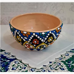 کاسه ماست خوری زیبای سفال-مینا